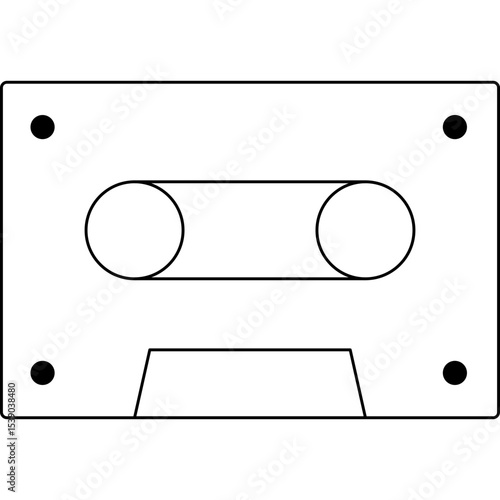 Cassete single icon vector illustration