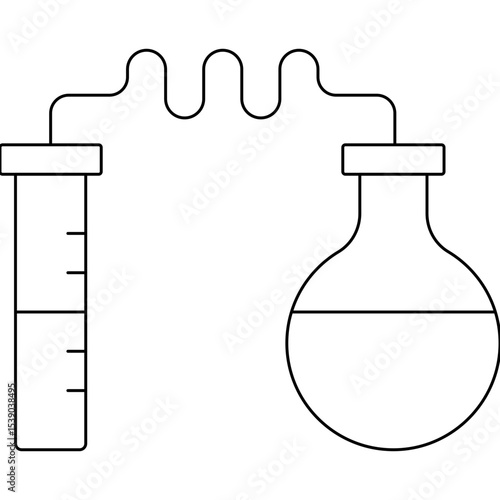 Chemical reaction single icon vector illustration