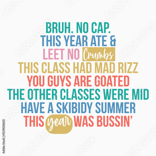 Gen A Slang Teachers Happy Last Day Retro SVG T shirt Design vector sublimation