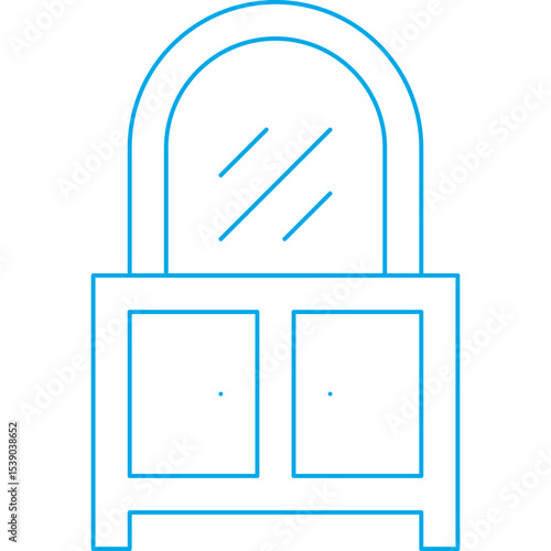 Dressing tables single icon vector illustration