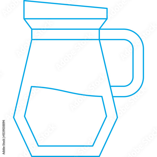 Jug single icon vector illustration