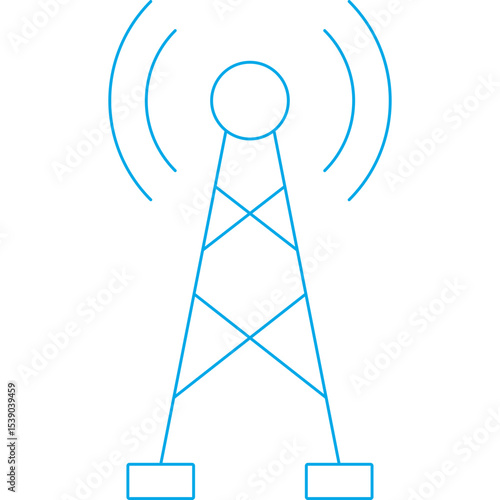 Antenna single icon vector illustration