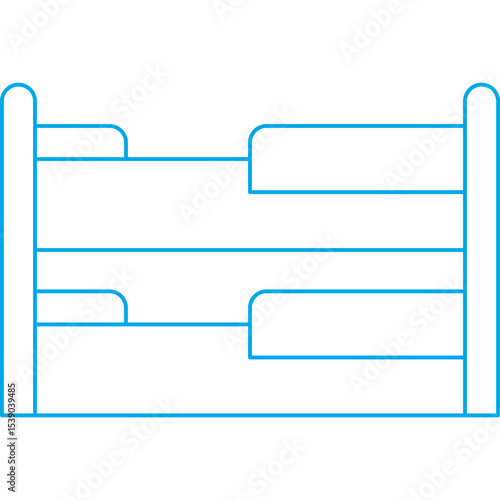 Beds single icon vector illustration