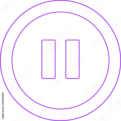 Pause single icon vector illustration