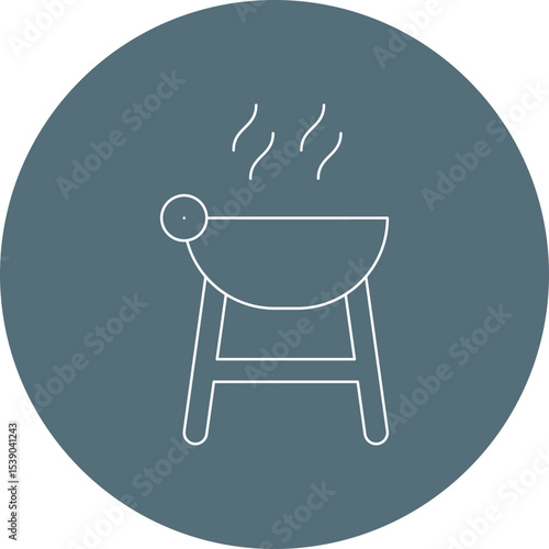 bbq single icon vector illustration