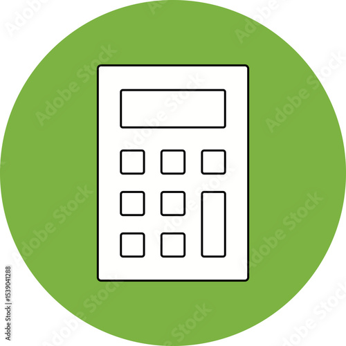Calculator single icon vector illustration