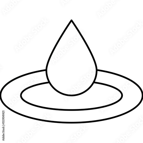 Drop single icon vector illustration