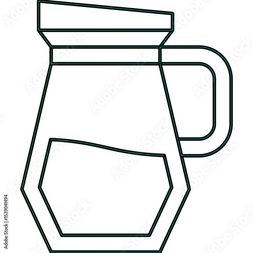 Jug single icon vector illustration