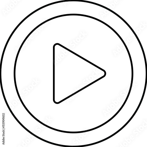 Play single icon vector illustration