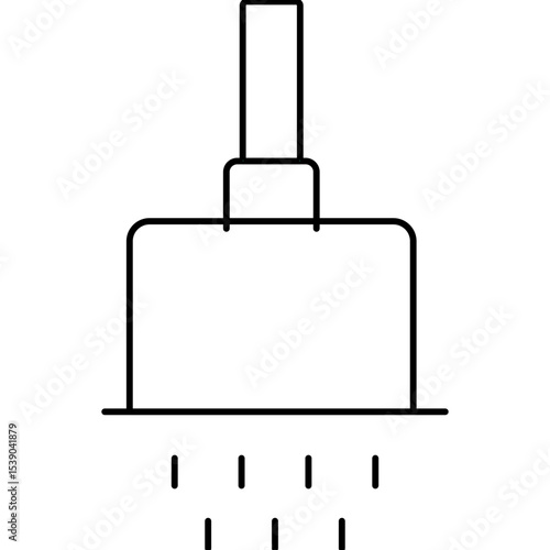 Shower single icon vector illustration