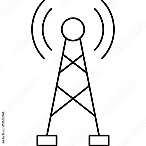 Antenna single icon vector illustration