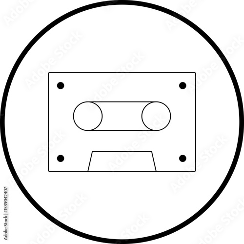Cassete single icon vector illustration