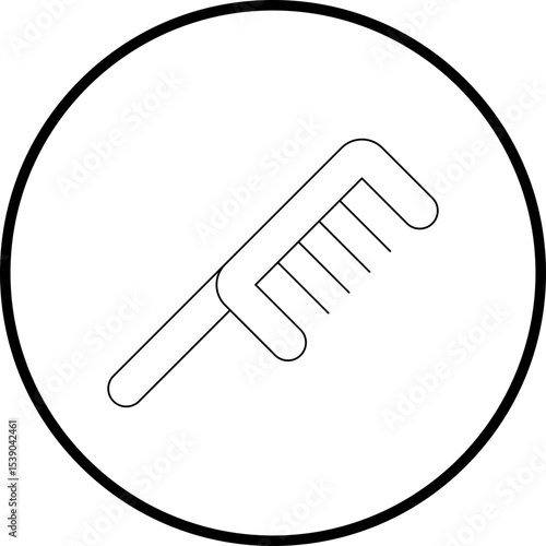 Comb single icon vector illustration