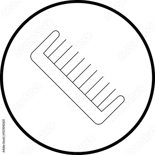 Hair Comb single icon vector illustration