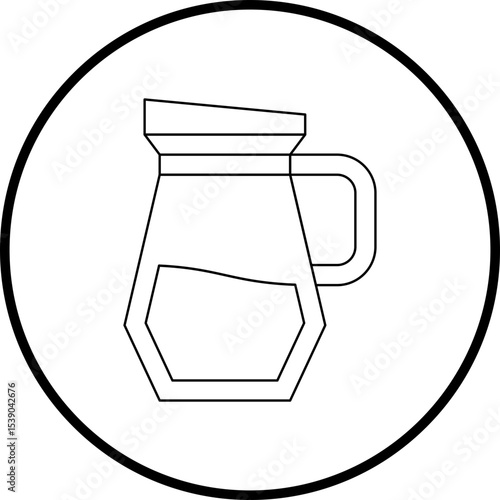 Jug single icon vector illustration