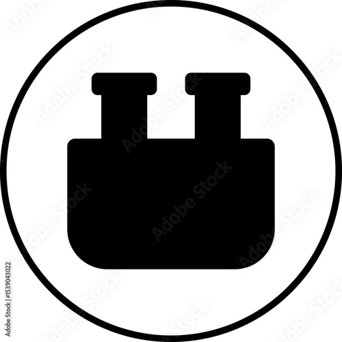 Test tube single icon vector illustration