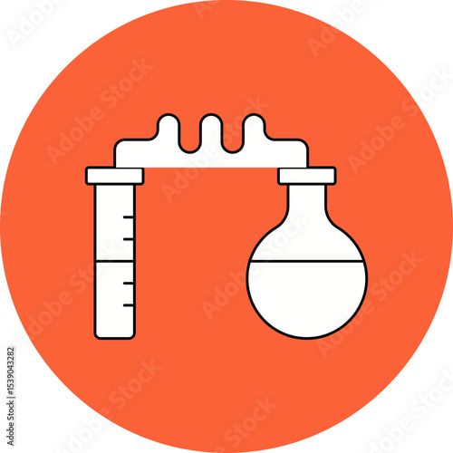 Chemical reaction single icon vector illustration