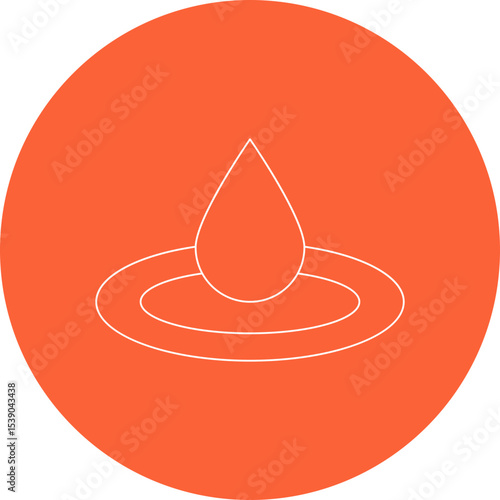 Drop single icon vector illustration