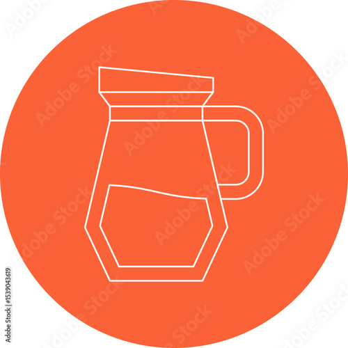Jug single icon vector illustration