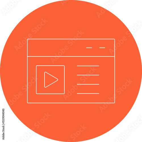 Videos single icon vector illustration