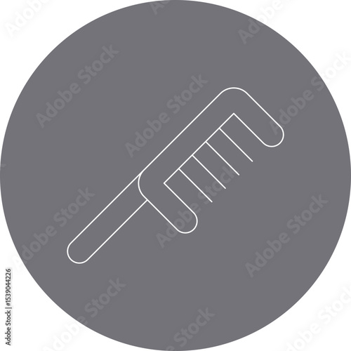 Comb single icon vector illustration