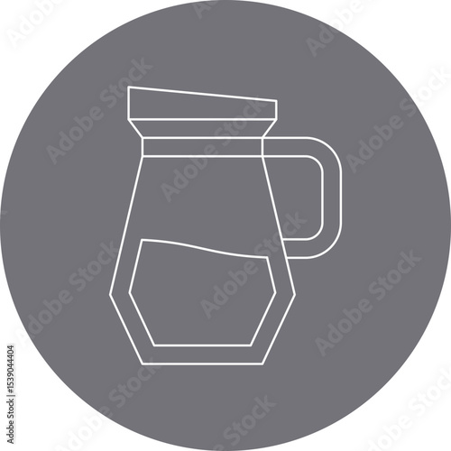 Jug single icon vector illustration