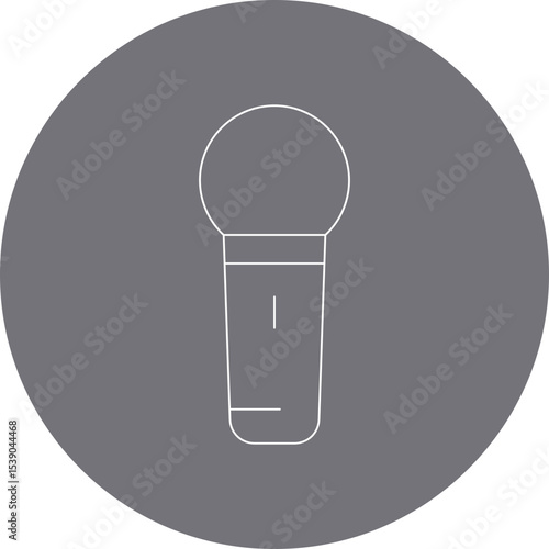 Mic single icon vector illustration