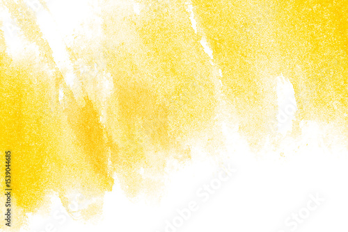 Yellow watercolor brush strokes, may be used as background