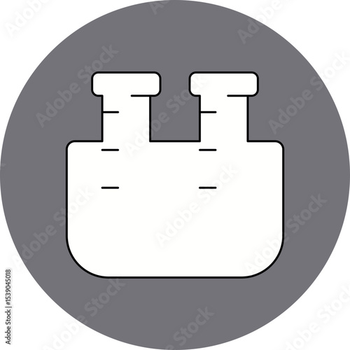 Test tube single icon vector illustration