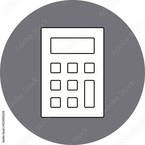 Calculator single icon vector illustration