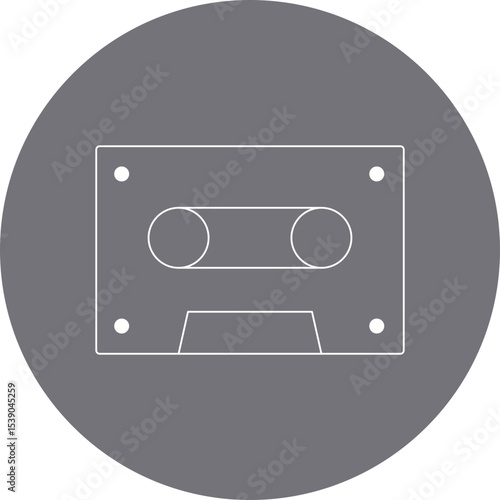 Cassete single icon vector illustration