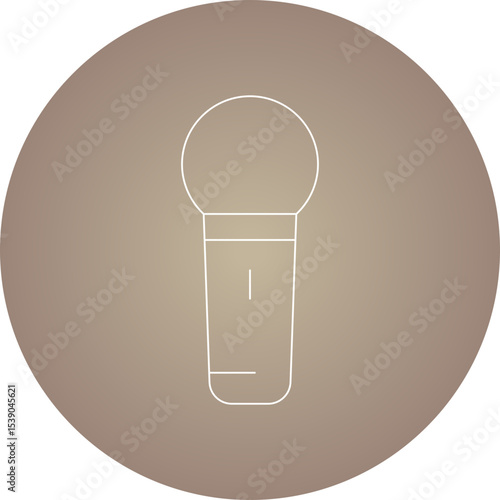 Mic single icon vector illustration
