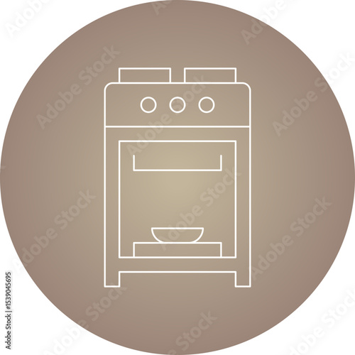 oven single icon vector illustration