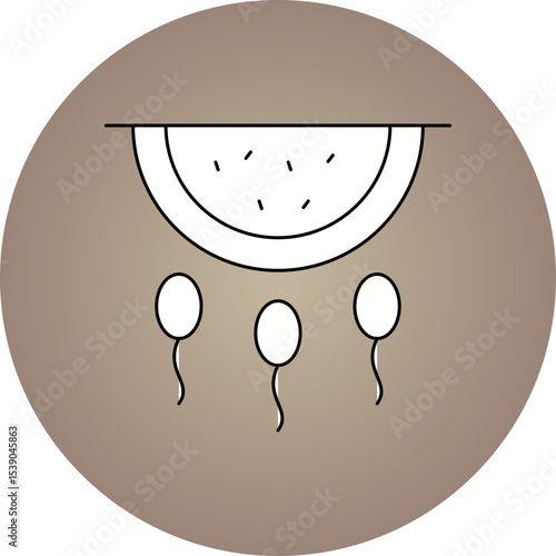 Sperm single icon vector illustration
