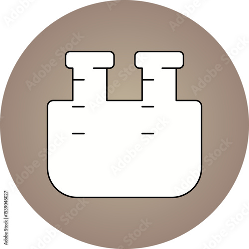 Test tube single icon vector illustration