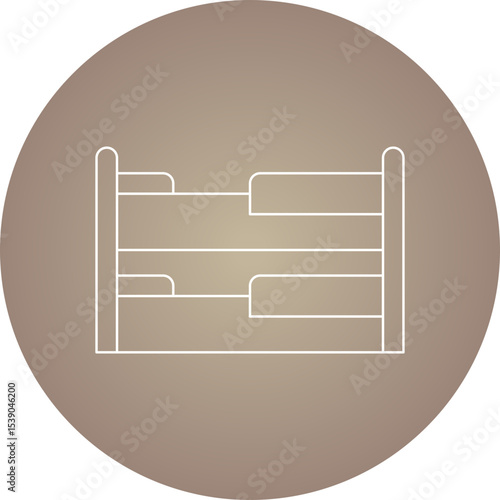 Beds single icon vector illustration