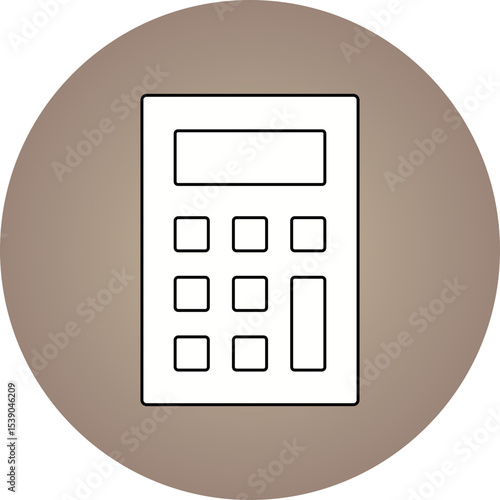 Calculator single icon vector illustration
