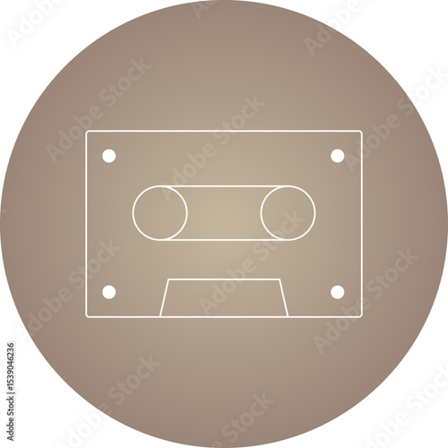 Cassete single icon vector illustration