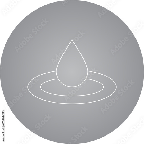 Drop single icon vector illustration