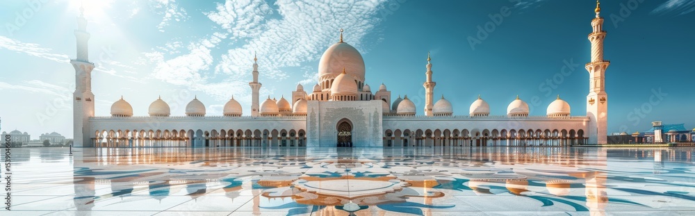 Naklejka premium Sheikh Zayed Grand Mosque: Architectural Marvel in Abu Dhabi