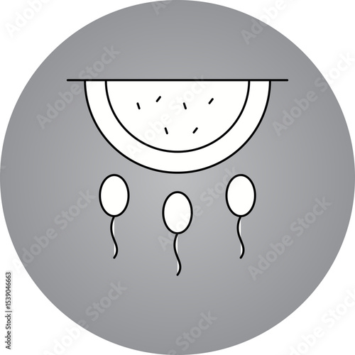 Sperm single icon vector illustration