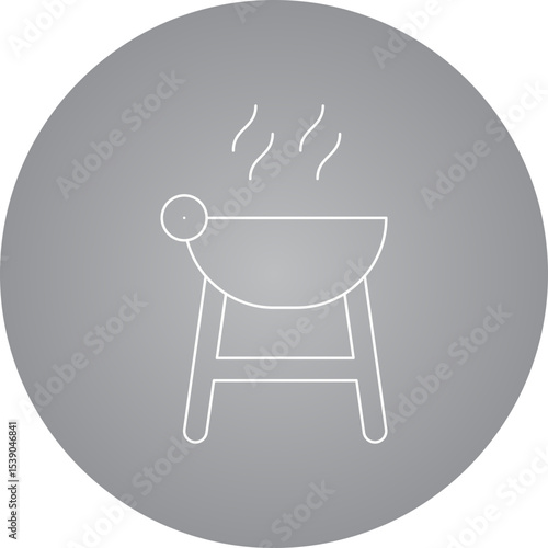 bbq single icon vector illustration