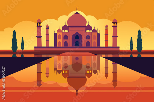 taj mahal agra india
