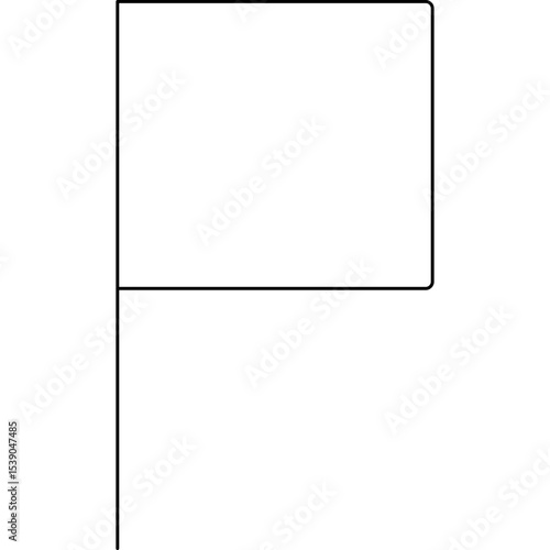 Flag single icon vector illustration