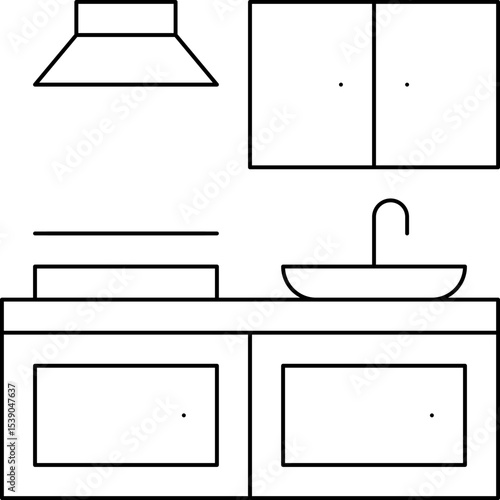 Kitchen cooking single icon vector illustration