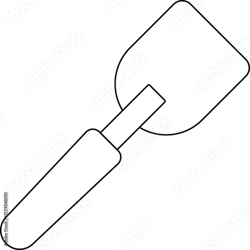 Spatula single icon vector illustration