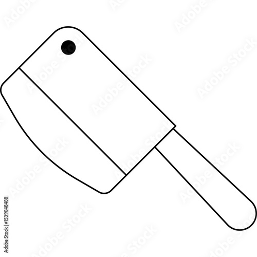Cleaver single icon vector illustration