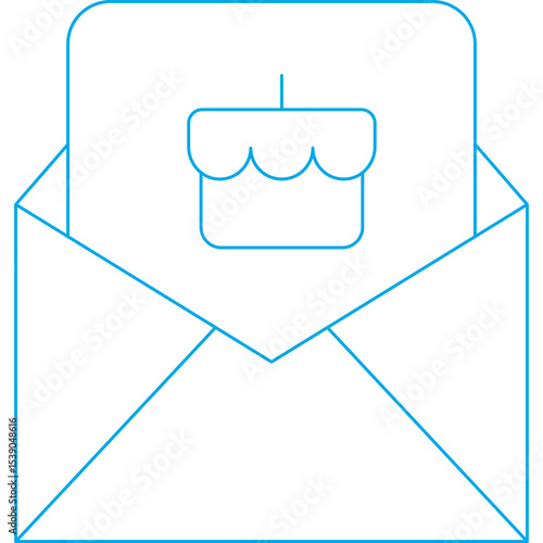 Email single icon vector illustration