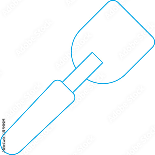 Spatula single icon vector illustration