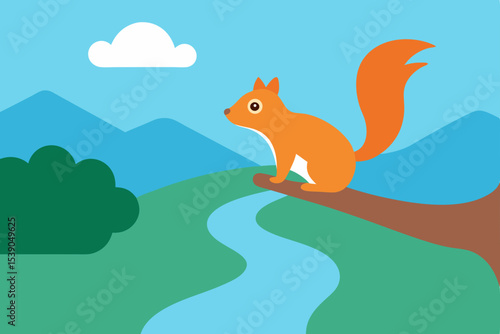 squirrel on the tree